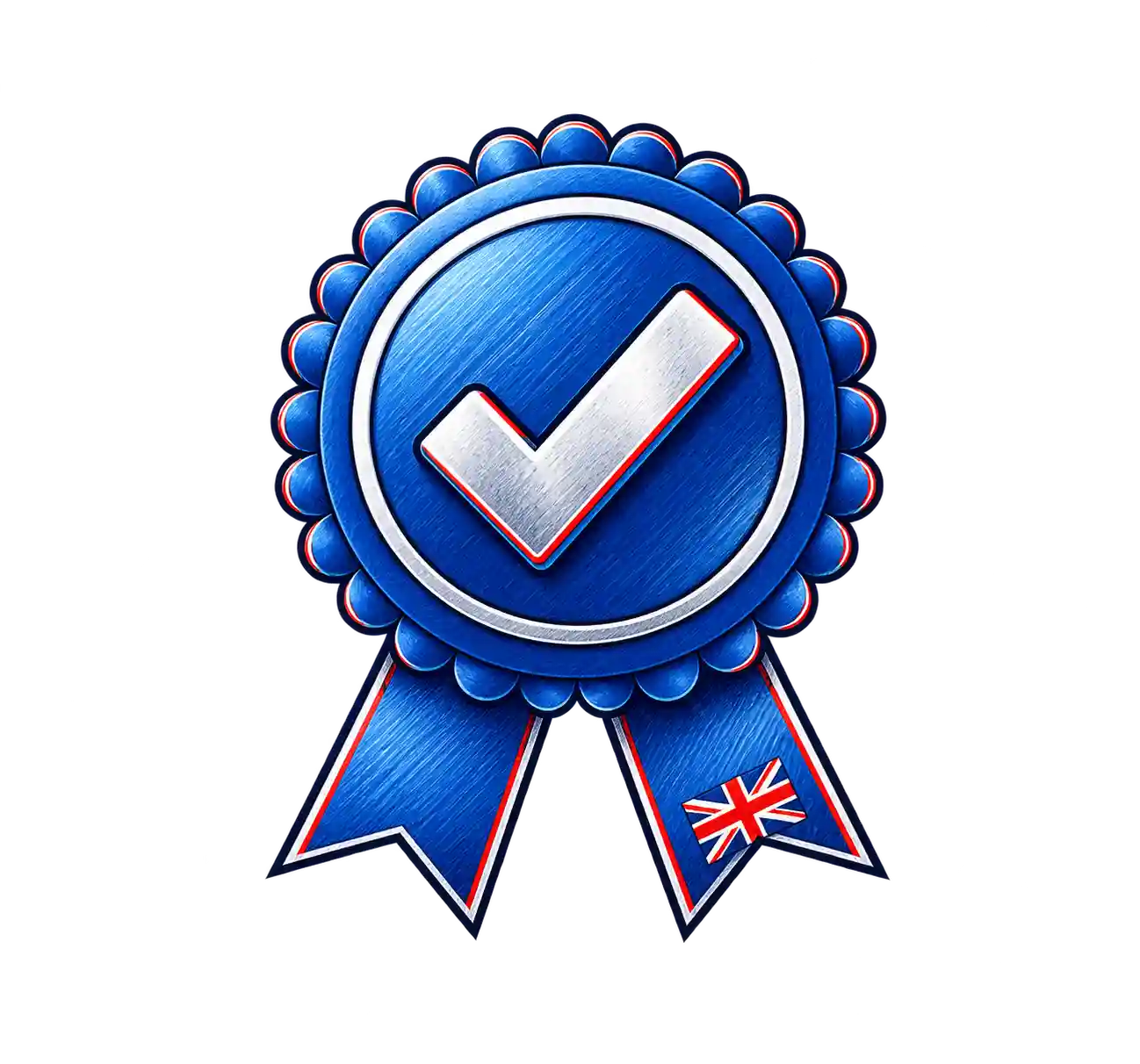 Blue checkmark badge representing IPTV streaming device compatibility
