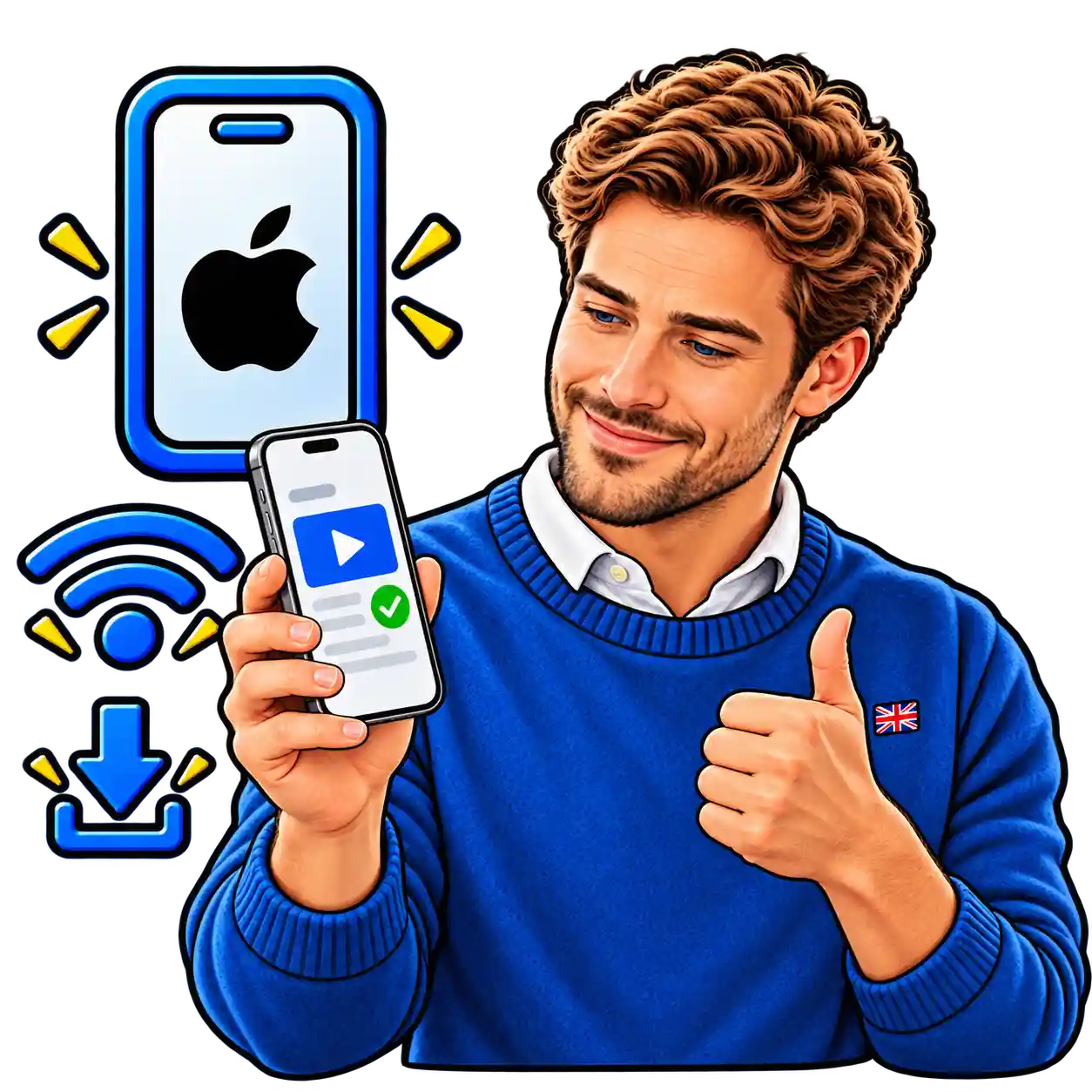 IPTV for iPhone installation guide showing iPhone IPTV app setup process